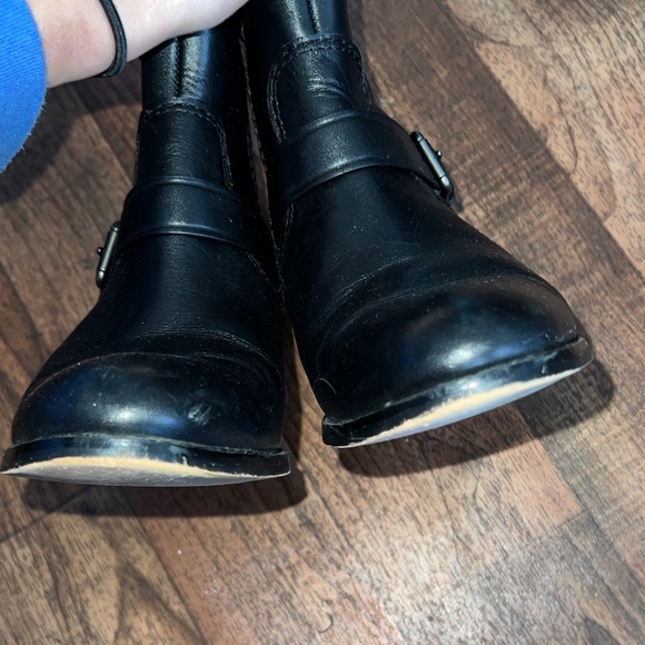 Coach Black Leather Moto Boots - Picture 7 of 9